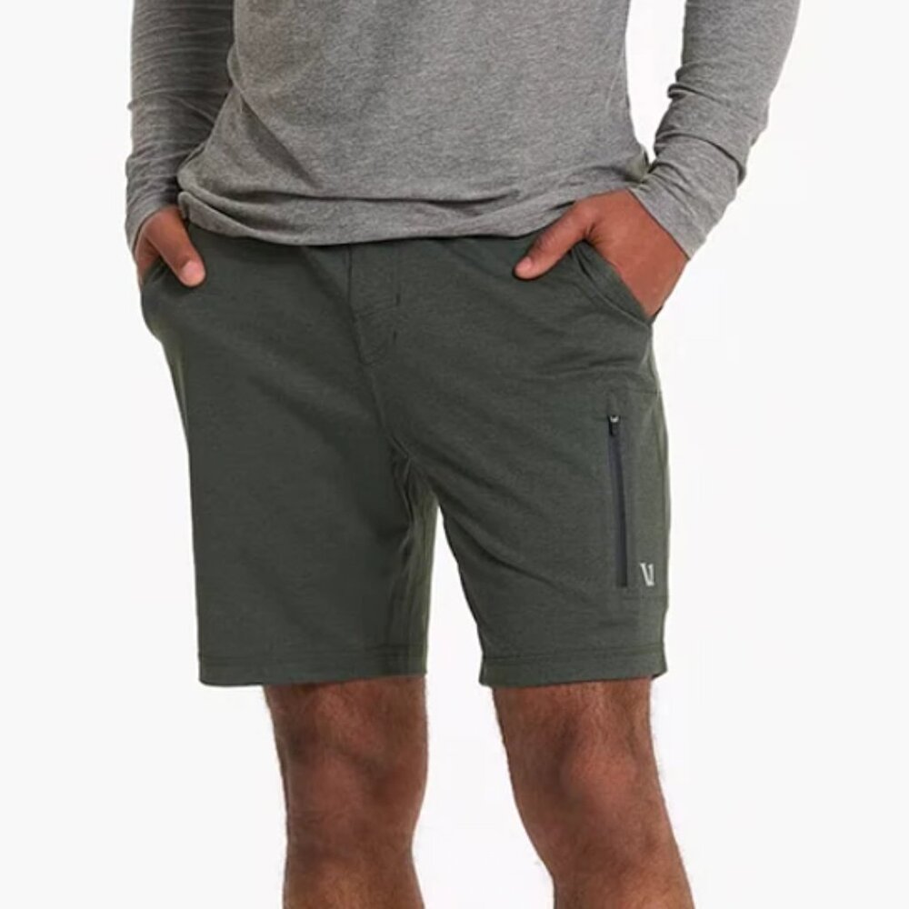 [Vuori] Sunday Performance Short 7.5" in Forest Heather Small